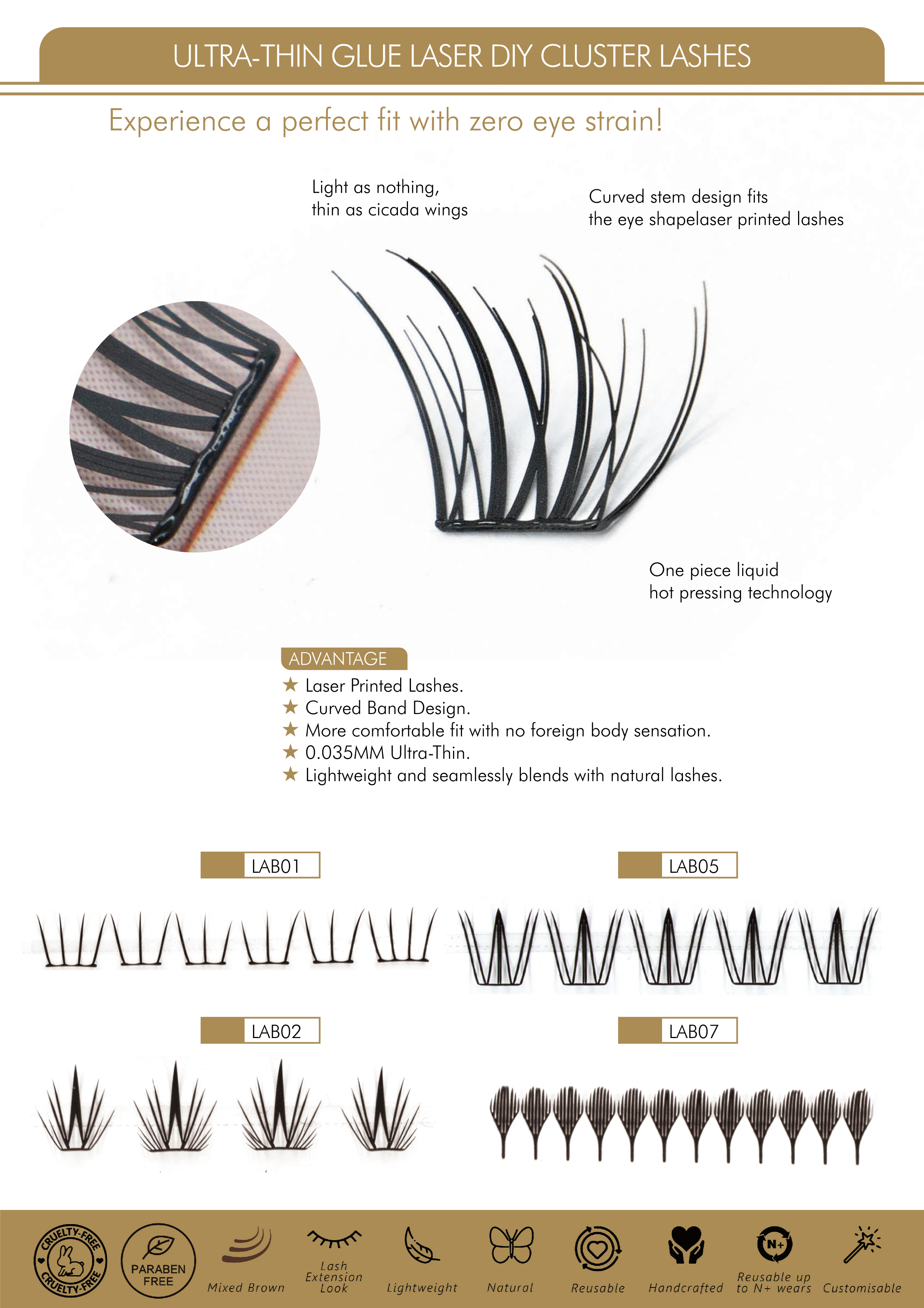 2 Ultra-thin Glue Laser DIY Cluster Lashes laser cut lash clusters ultra-thin glue band lashes laser DIY cluster lashes ultra-thin false lash segments ultra-thin glue laser DIY cluster lashes for beginners laser preci.jpg